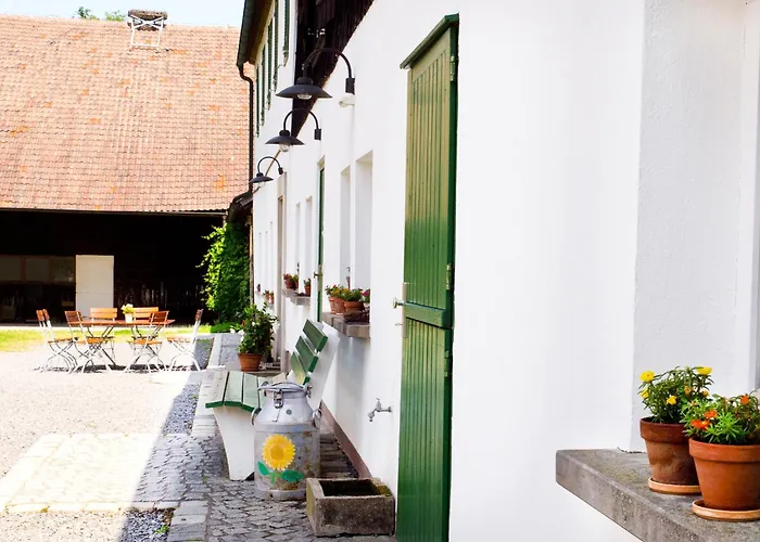 アパート Schlossgut Franken - Doppelzimmer Landgarten *
